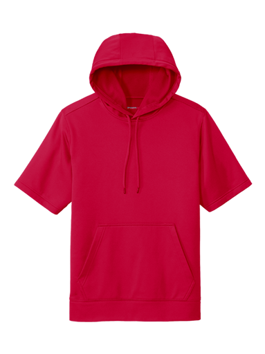 Sport-Tek Sport-Wick Fleece Short Sleeve Hooded Pullover