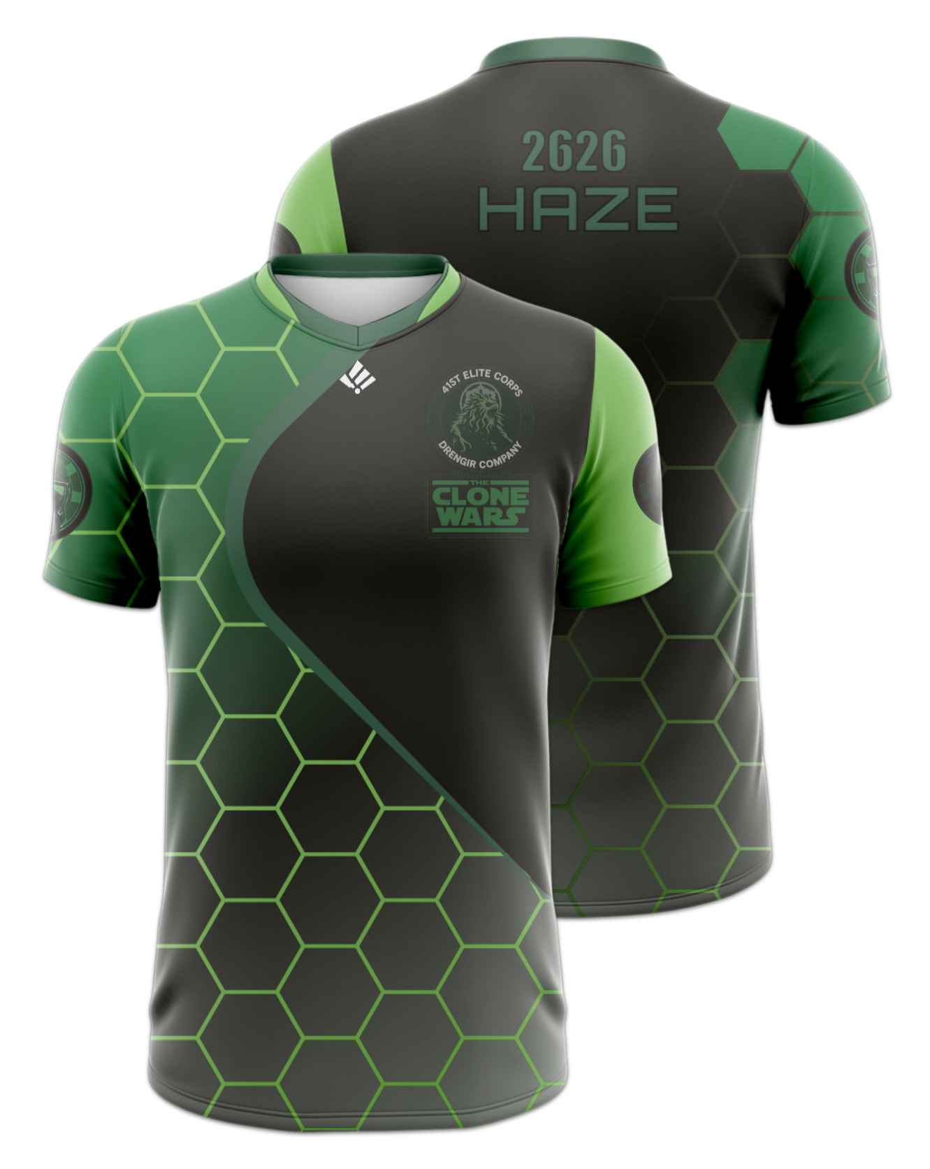 Rendered product preview, stack