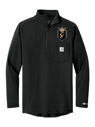 Carhartt Force 1/4-Zip Long Sleeve T-Shirt preview, front