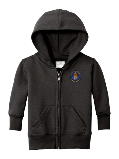 Port & Co Infant Core Fleece Full-Zip Hooded Sweatshirt preview, front