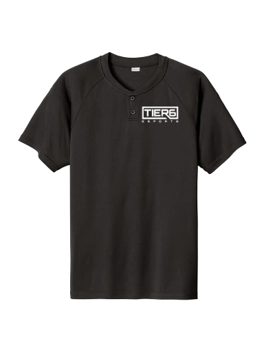 Tier 6 Fundraising Store PosiCharge Competitor 2-Button Henley preview, front