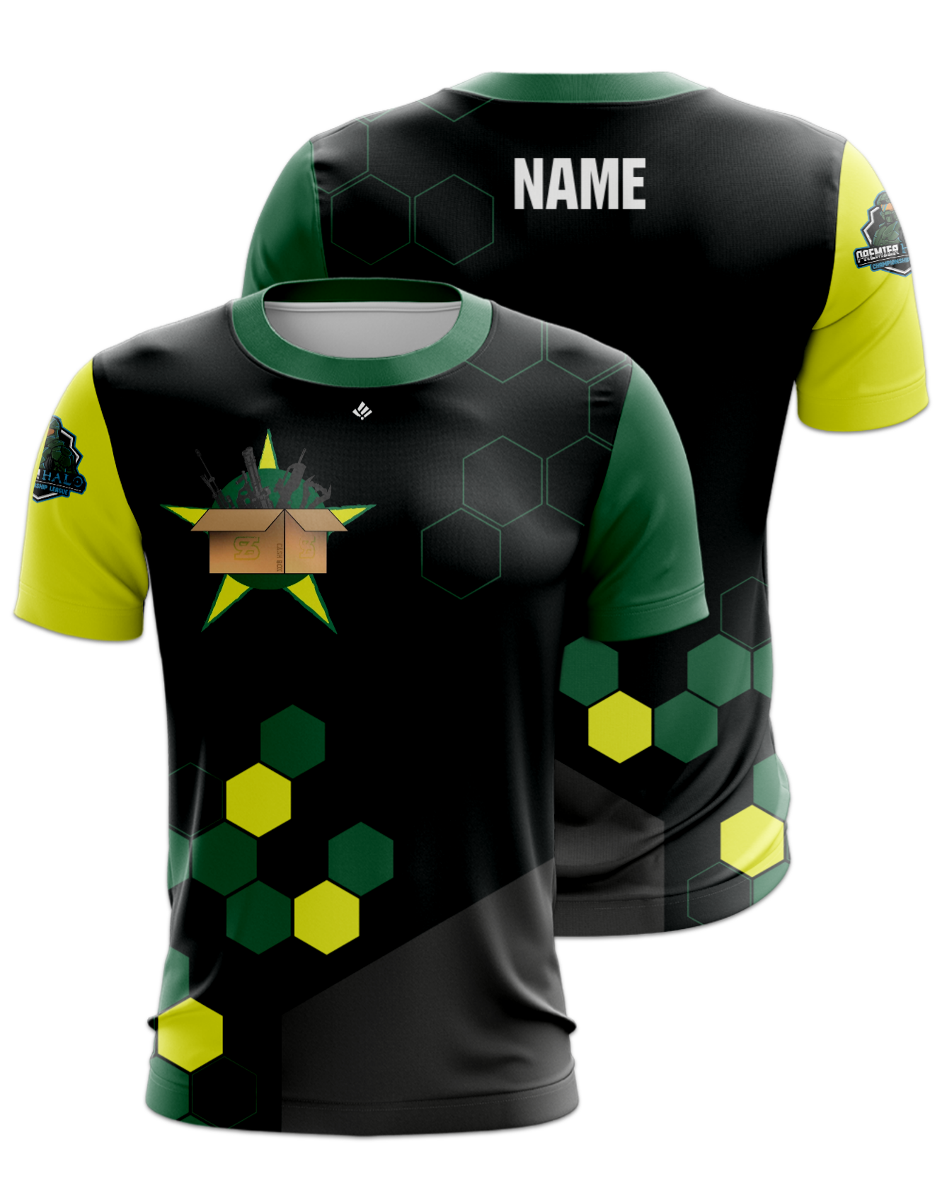 Rendered product preview, stack