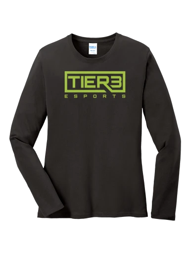 Tier 3 Fan Store Women's Long Sleeve Core Cotton Tee preview, front