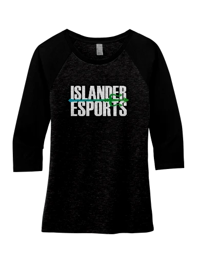 Women's Perfect Tri 3/4-Sleeve Raglan preview, front