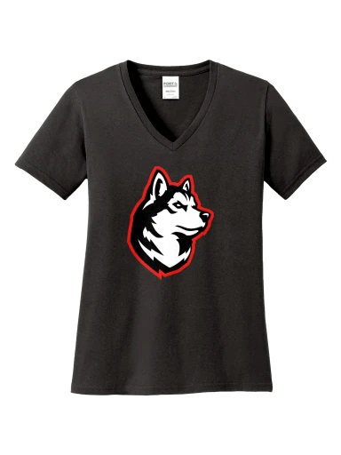 Women's Core Cotton V-Neck Tee preview, front