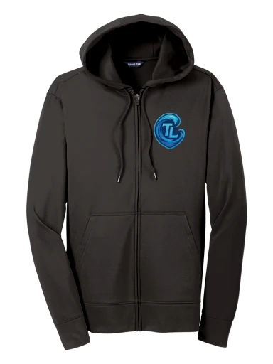 Sport-Tek Sport-Wick Fleece Full-Zip Hooded Jacket preview, front