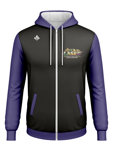 LASEF Full Zip Poly Fleece Hoodie preview, front