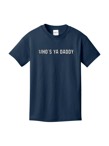 Youth Big Dog Tee Navy preview, front