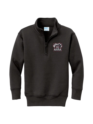 Youth Core Fleece 1/4-Zip Pullover Sweatshirt preview, front
