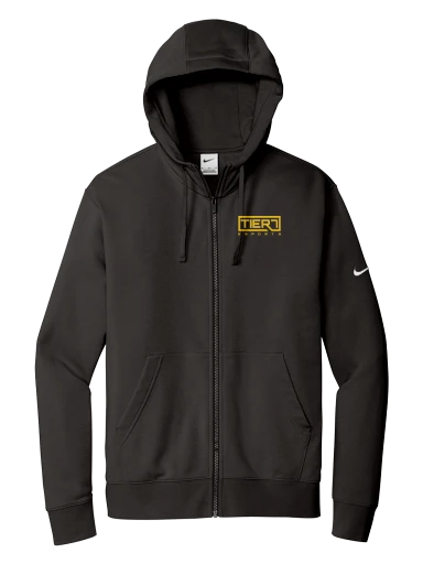 Tier 7 Fundraising Store Nike Club Fleece Sleeve Swoosh Full-Zip Hoodie preview, front