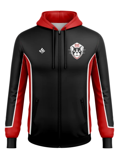 Men's Full Zip Poly Fleece Hoodie preview, front