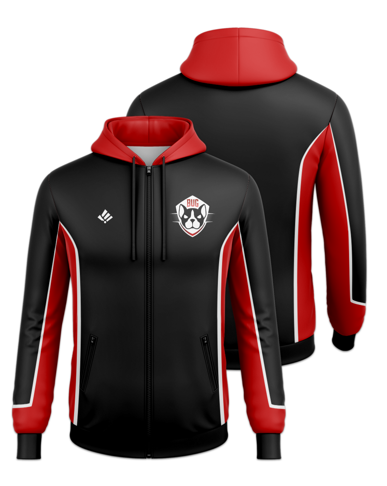 Rendered product preview, stack