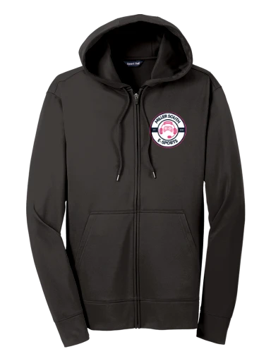 Sport-Tek Sport-Wick Fleece Full-Zip Hooded Jacket preview, front
