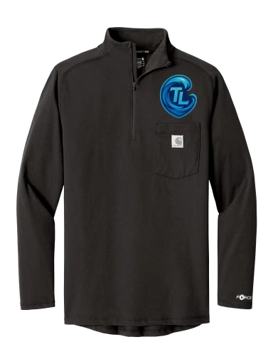 Carhartt Force 1/4-Zip Long Sleeve T-Shirt preview, front