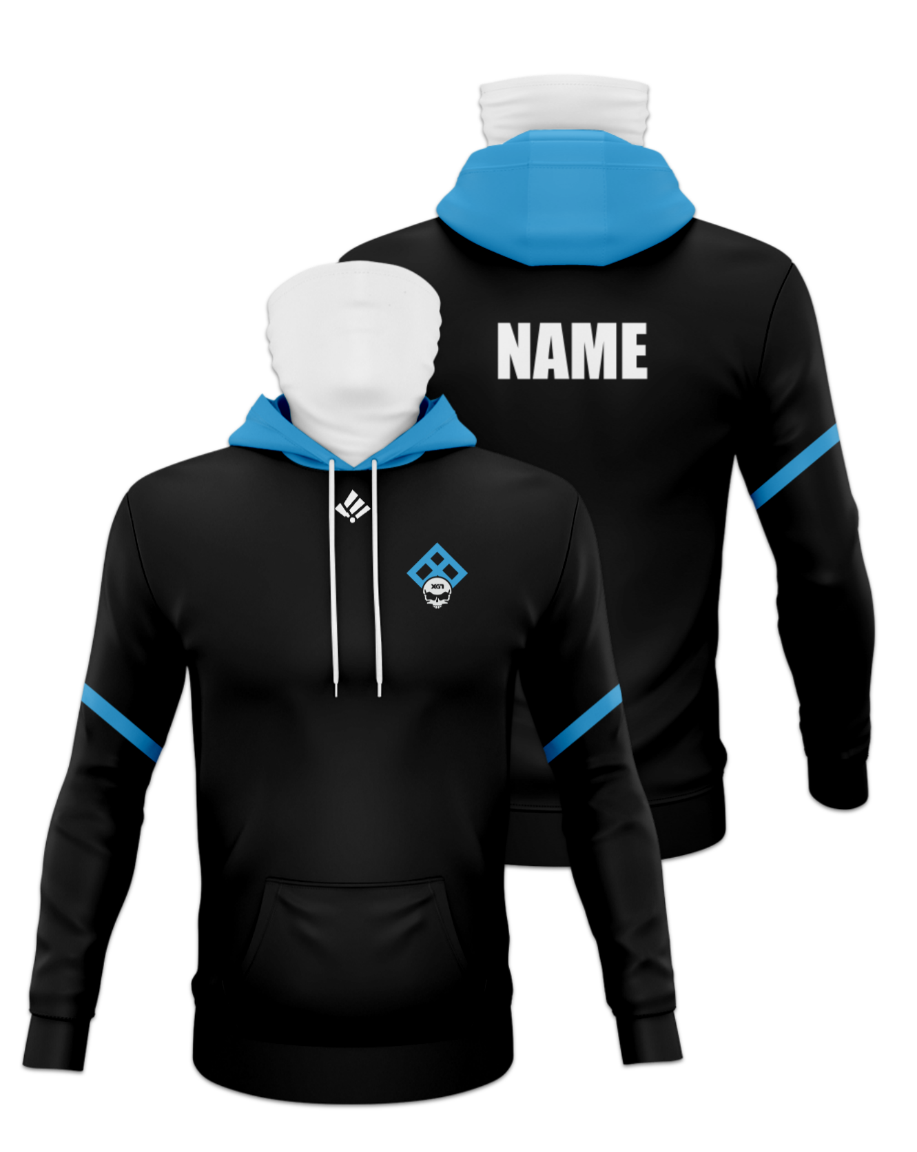 Rendered product preview, stack