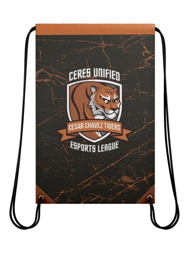 Sublimated Drawstring Bag - 9.25" x 14" preview, front