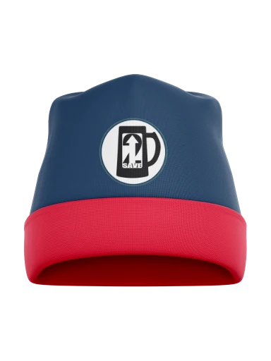 Sublimated Lightweight Folded Beanie Cap preview, front