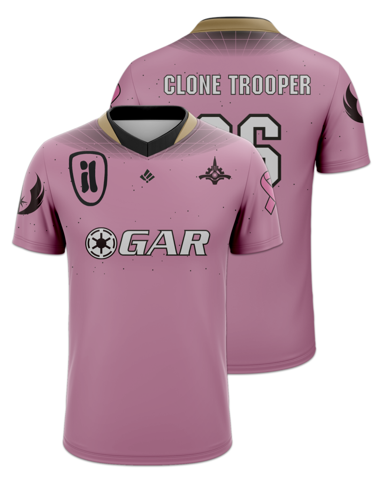 Rendered product preview, stack