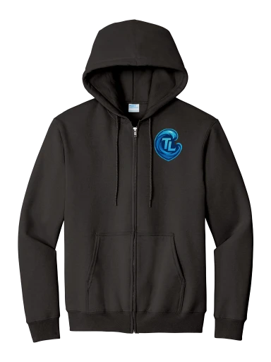 Port & Co Essential Fleece Full-Zip Hooded Sweatshirt preview, front