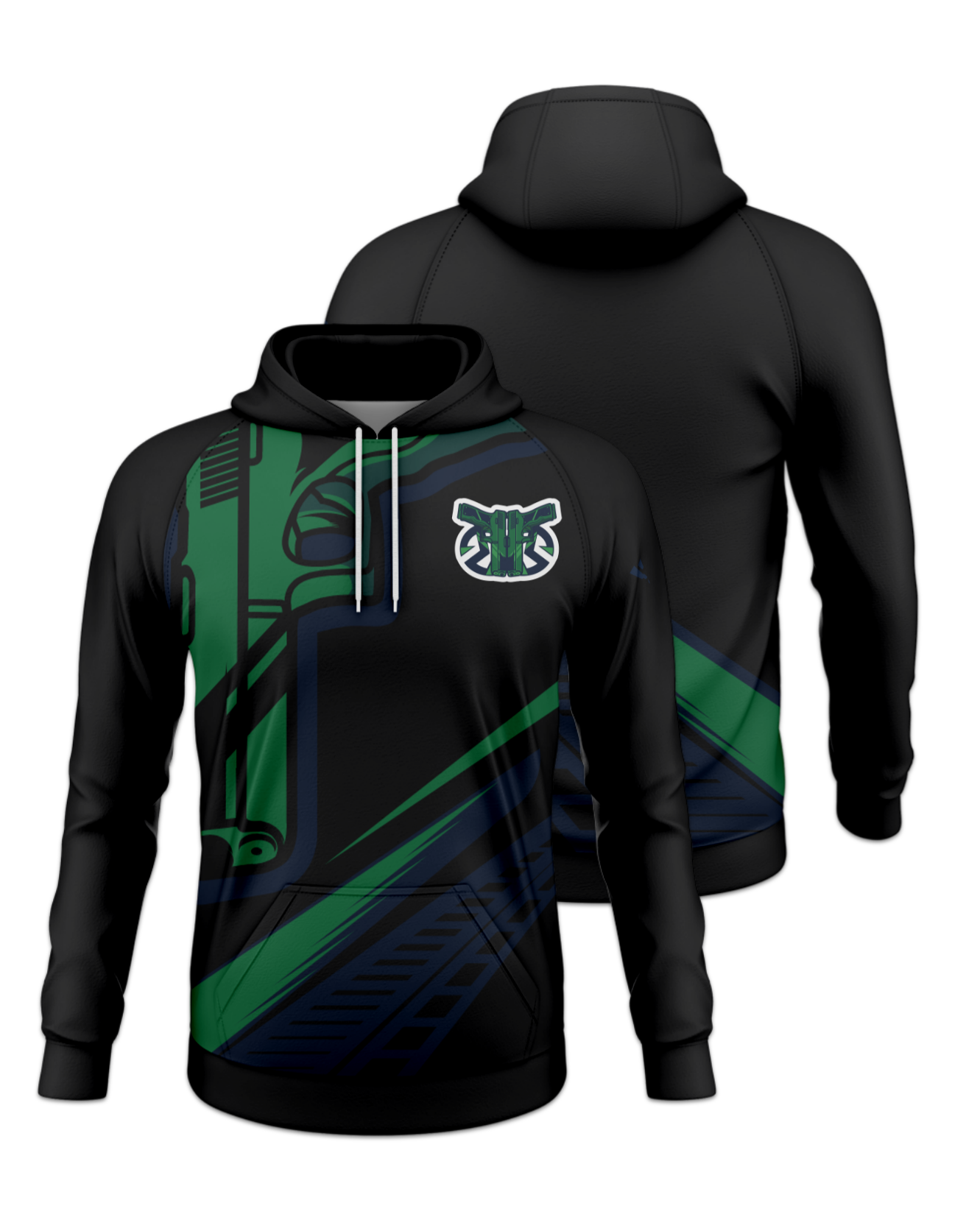 Rendered product preview, stack