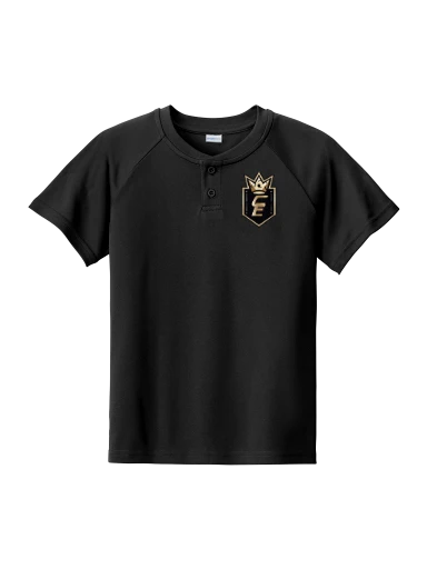 Sport-Tek Youth PosiCharge Competitor 2-Button Henley preview, front