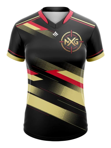 Custom Female Dual Neck Esports Jersey preview, front