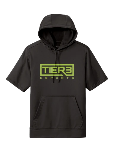 Tier 3 Fan Store Sport-Wick Fleece Short Sleeve Hooded Pullover preview, front
