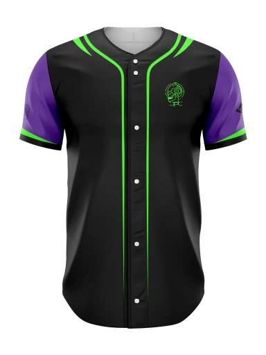 Full Button Baseball Jersey preview, front