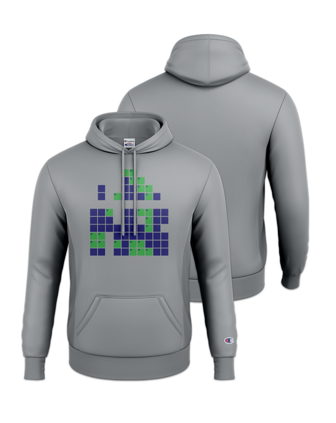 Rendered product preview, stack