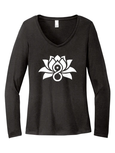 District Women's Perfect Tri Long Sleeve V-Neck Tee preview, front