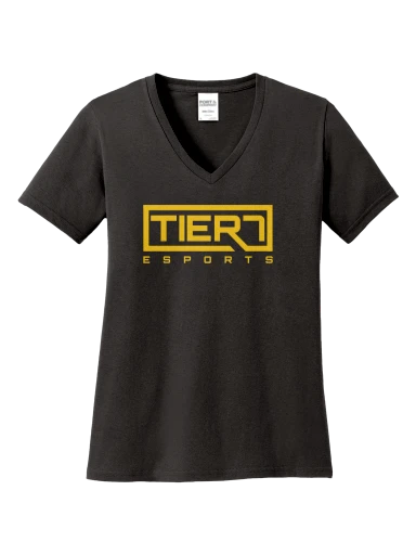 Women's Core Cotton V-Neck Tee preview, front