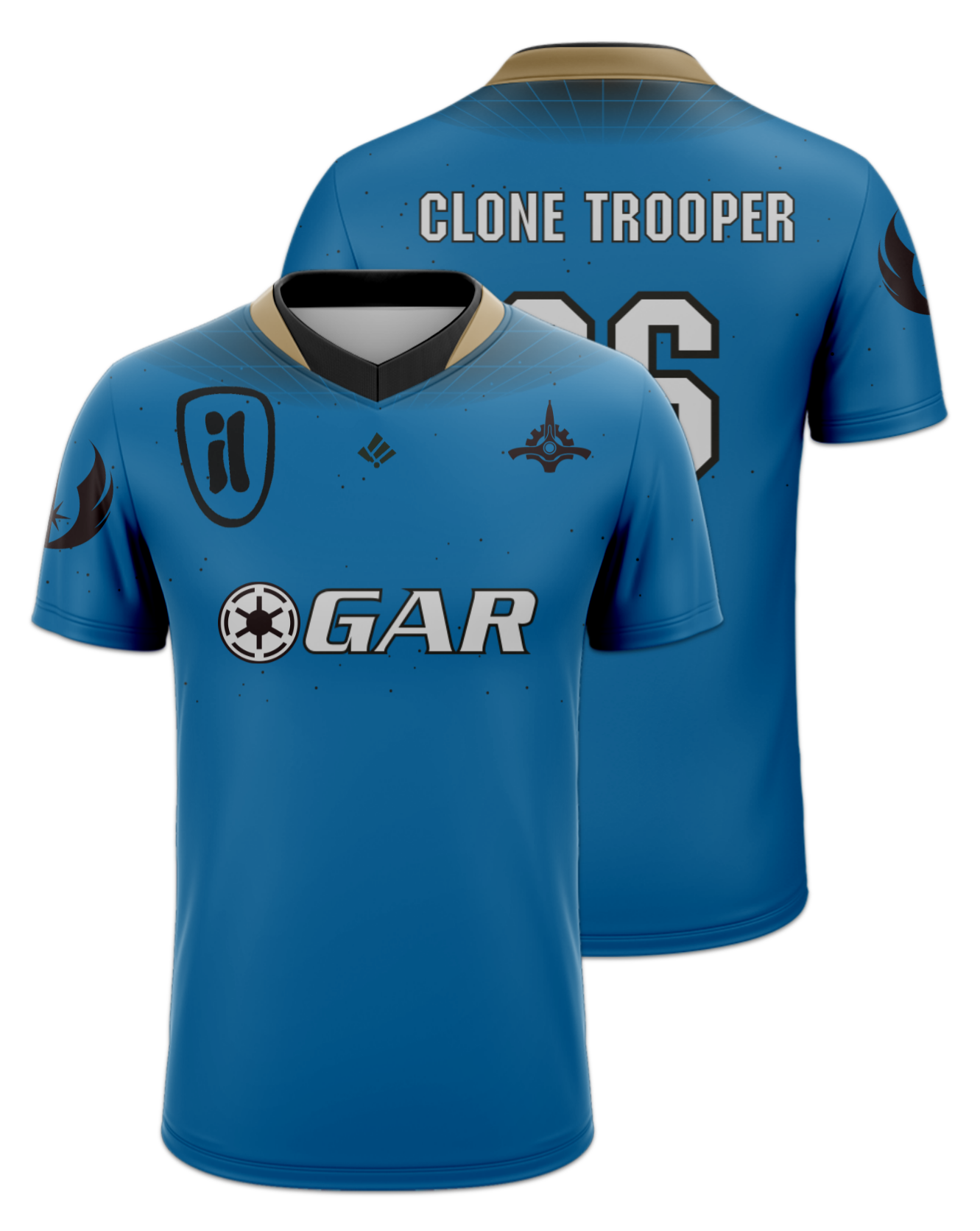 Rendered product preview, stack