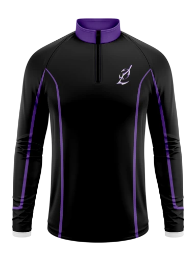 Sublimated Men's Long Sleeve 1/4 Zip preview, front