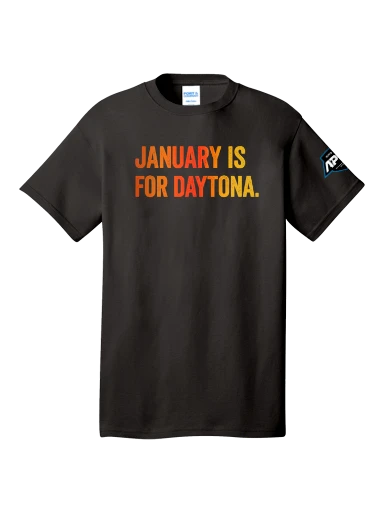 January is for Daytona T-Shirt preview, front
