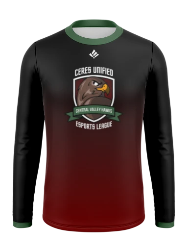 Custom Long Sleeve Esports Jersey preview, front