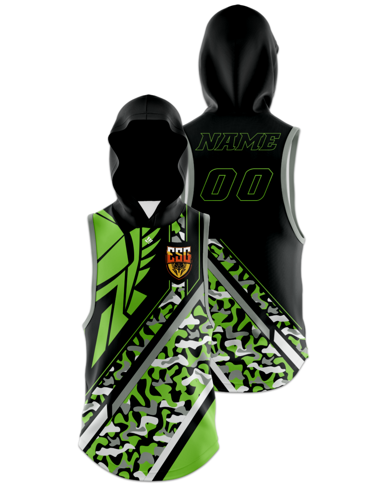 Rendered product preview, stack