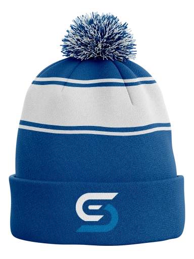 Stripe Pom Pom Beanie preview, front