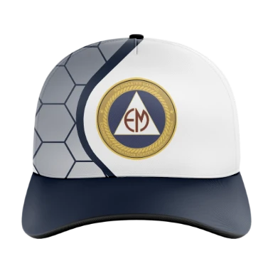 Sublimated 5 Panel Curved Bill Cap preview, front