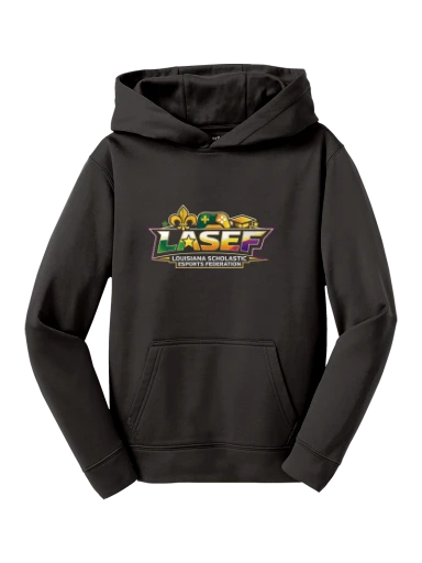LASEF Youth Sport-Wick Fleece Hooded Pullover preview, front