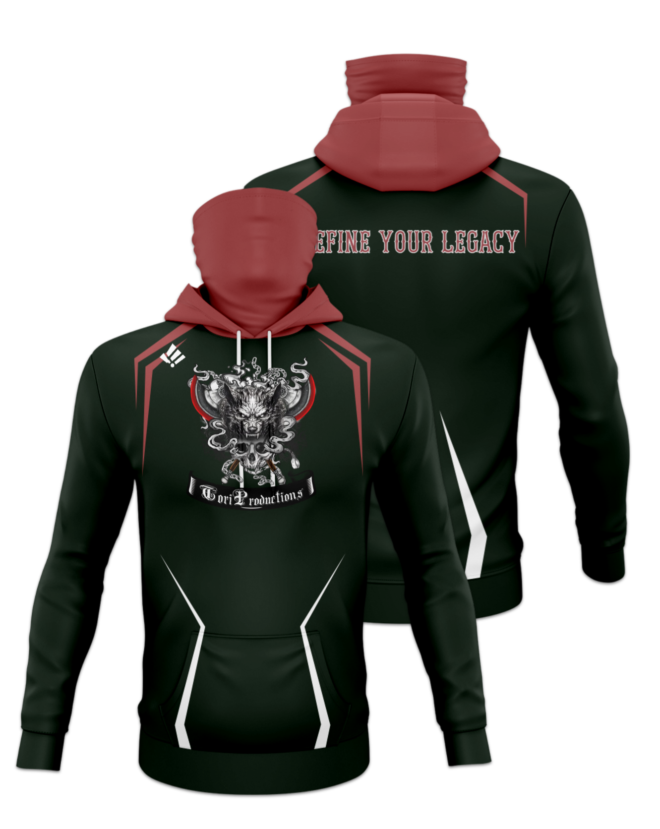 Rendered product preview, stack