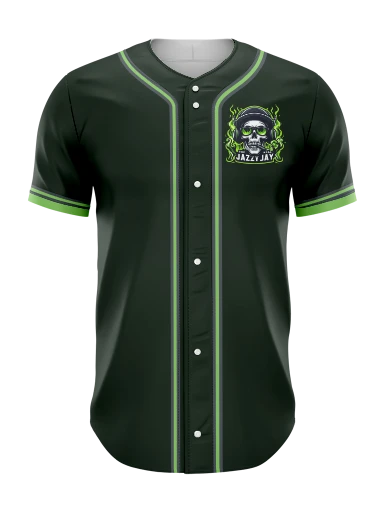 Full Button Baseball Jersey preview, front
