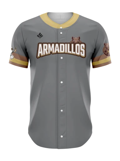 Sublimated Full Button Baseball Jersey preview, front