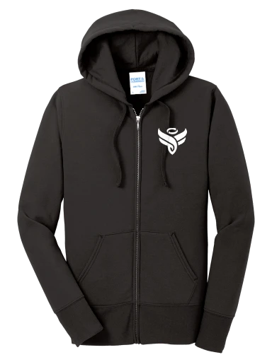 Port & Co Women's Core Fleece Full-Zip Hooded Sweatshirt preview, front