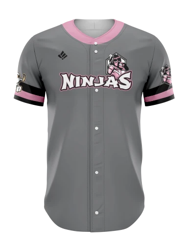 Sublimated Full Button Baseball Jersey preview, front