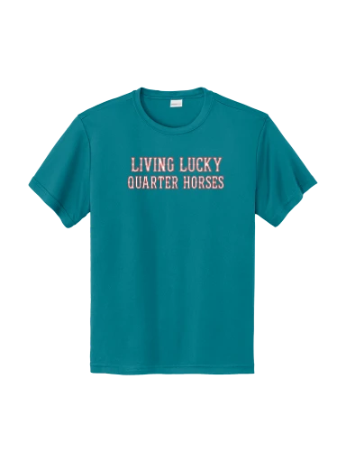 Youth gambler tee turquoise preview, front