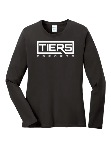 Tier 5 Fundraising Store Women's Long Sleeve Core Cotton Tee preview, front