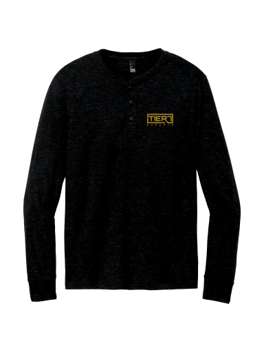Perfect Tri Long Sleeve Henley preview, front
