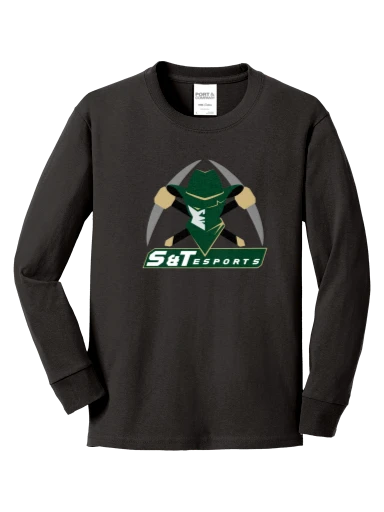 Youth Long Sleeve Core Cotton Tee preview, front