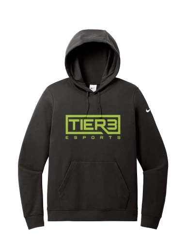 Tier 3 Fan Store Nike Women's Club Fleece Sleeve Swoosh Pullover Hoodie preview, front