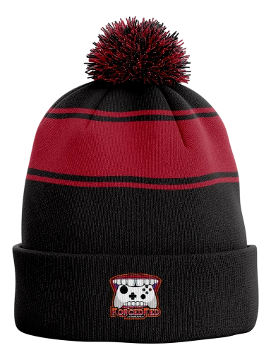 Stripe Pom Pom Beanie preview, front